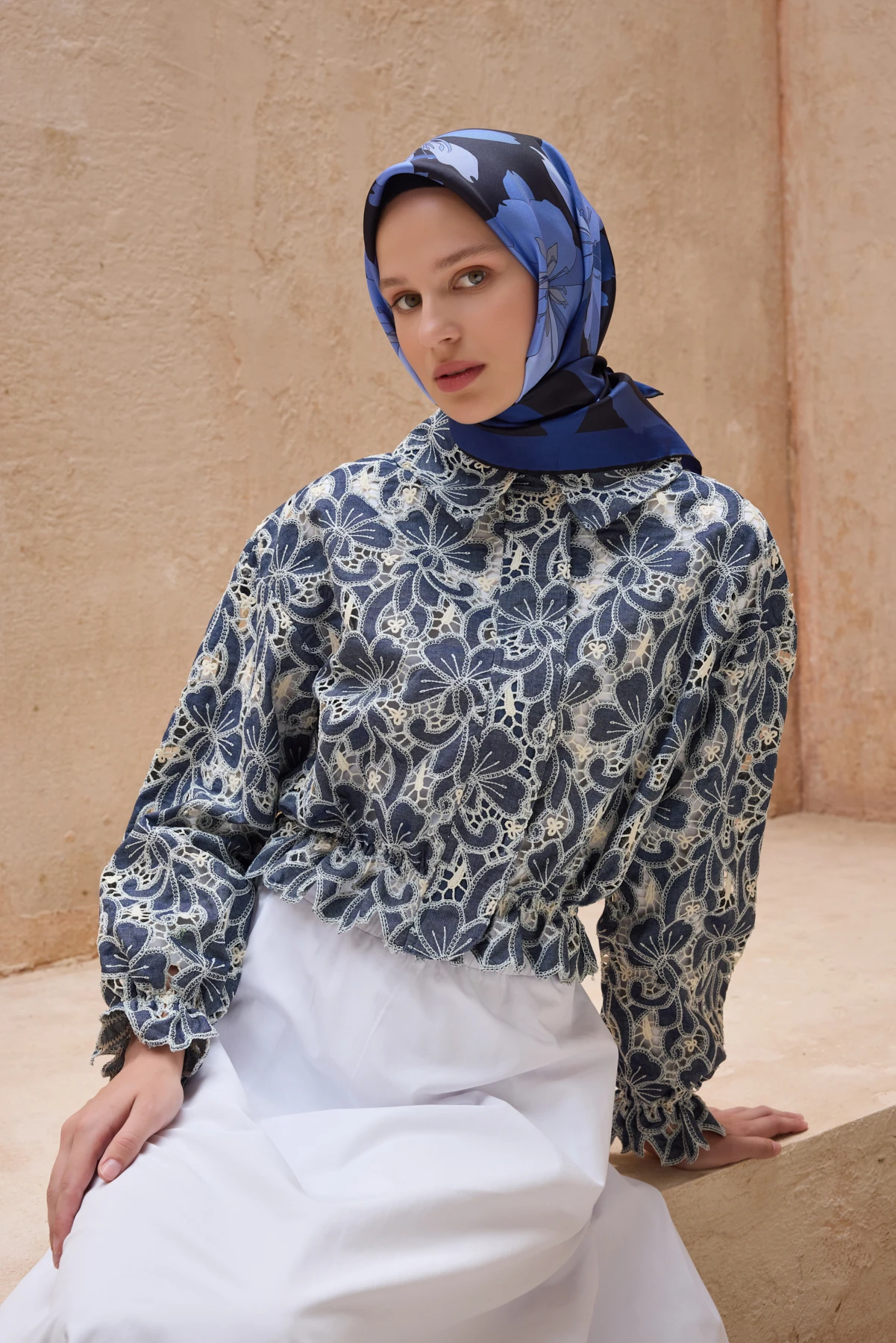 32 Belli Twill İpek Eşarp 4100D