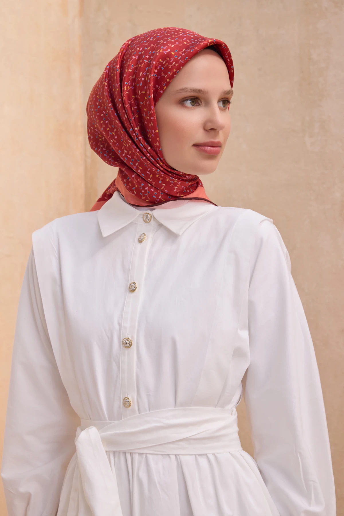 33 Belli Twill İpek Eşarp 4128D