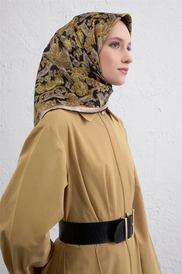 34 Armine Twill İpek Eşarp 9416D