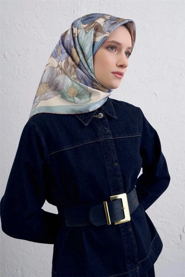 35 Armine Twill İpek Eşarp 9403D
