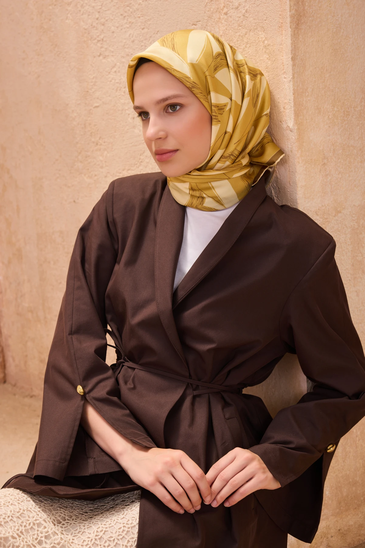 35 Belli Twill İpek Eşarp 4123D