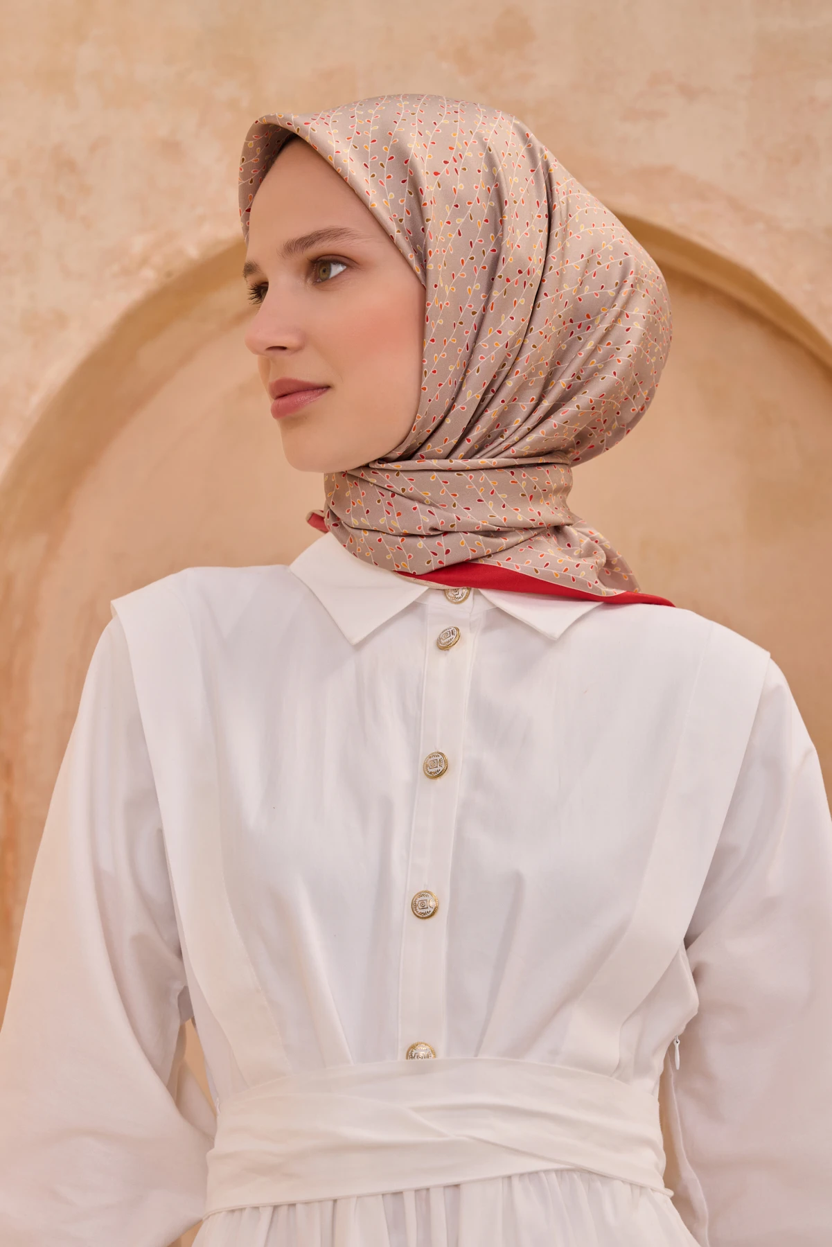 35 Belli Twill İpek Eşarp 4128D