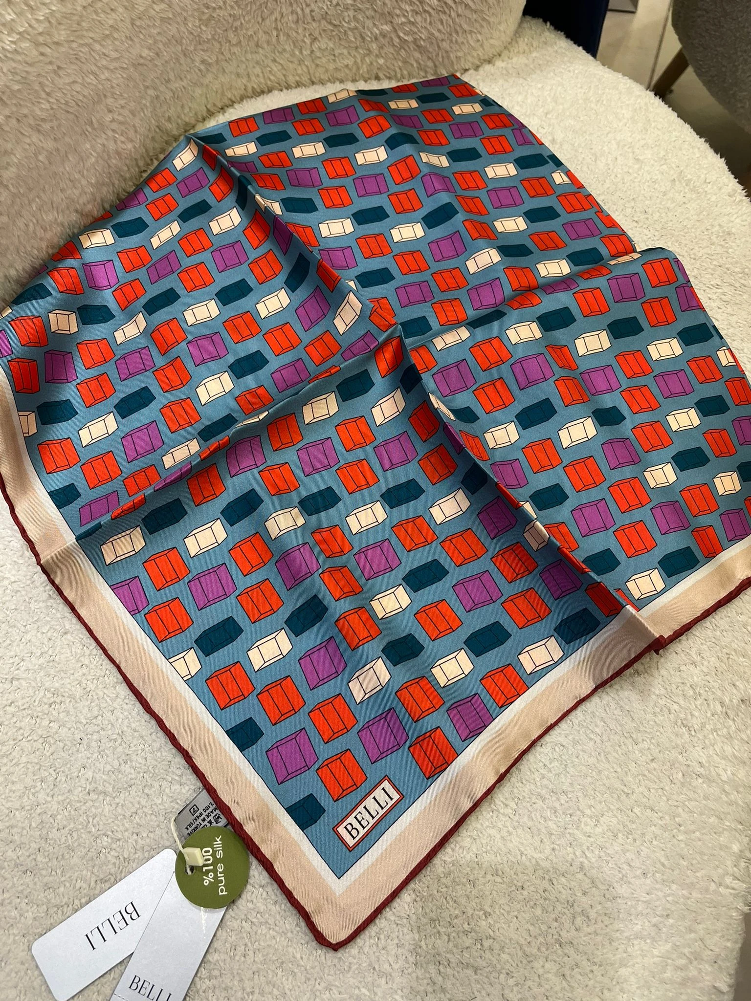 36 Belli Twill İpek Eşarp 4026D