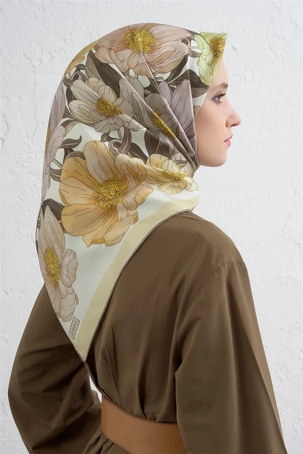 38 Armine Twill İpek Eşarp 9403D