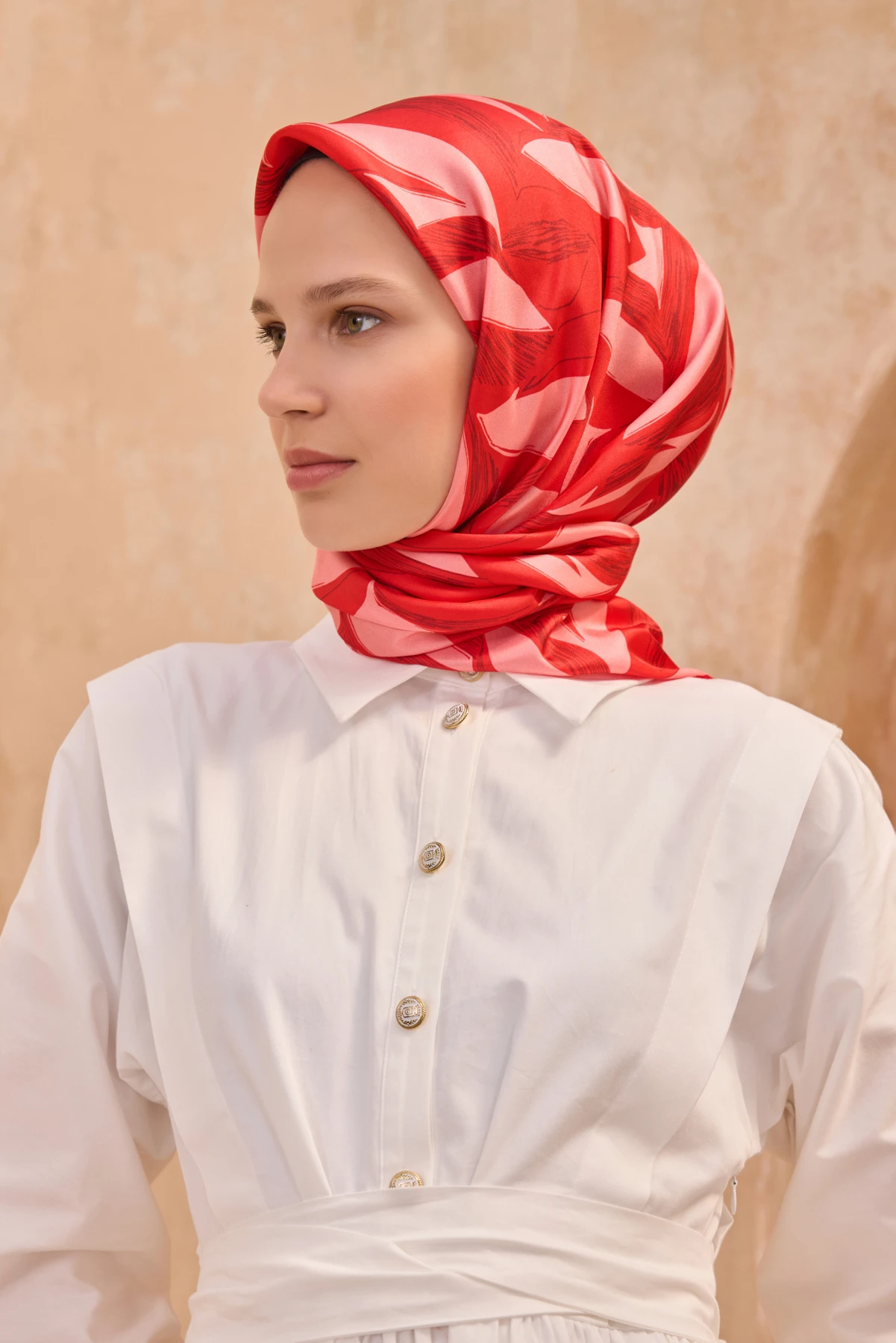 38 Belli Twill İpek Eşarp 4123D