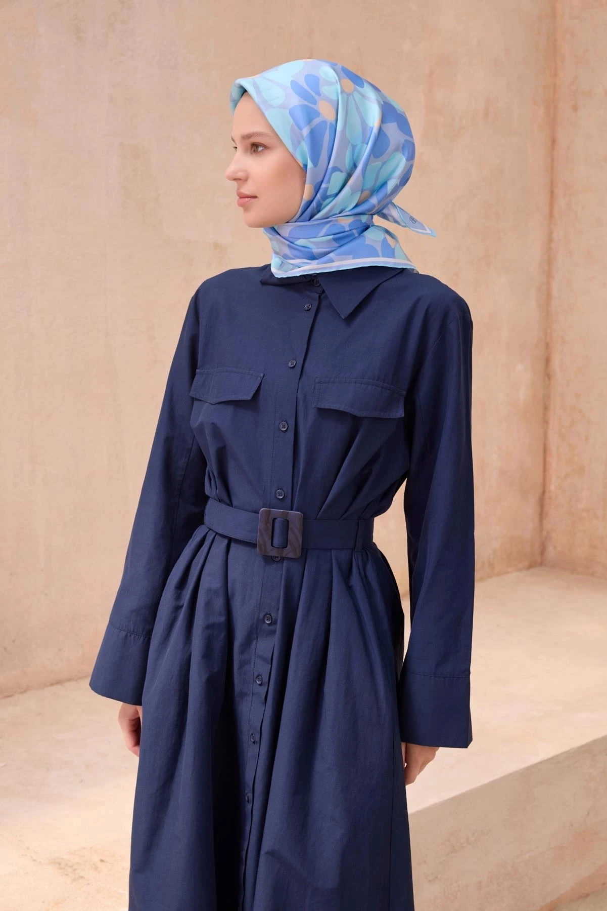 40 Belli Twill İpek Eşarp 4116D