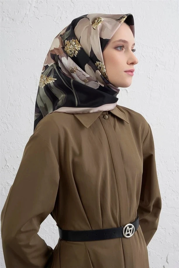 5 Armine Sura İpek Eşarp 9414D