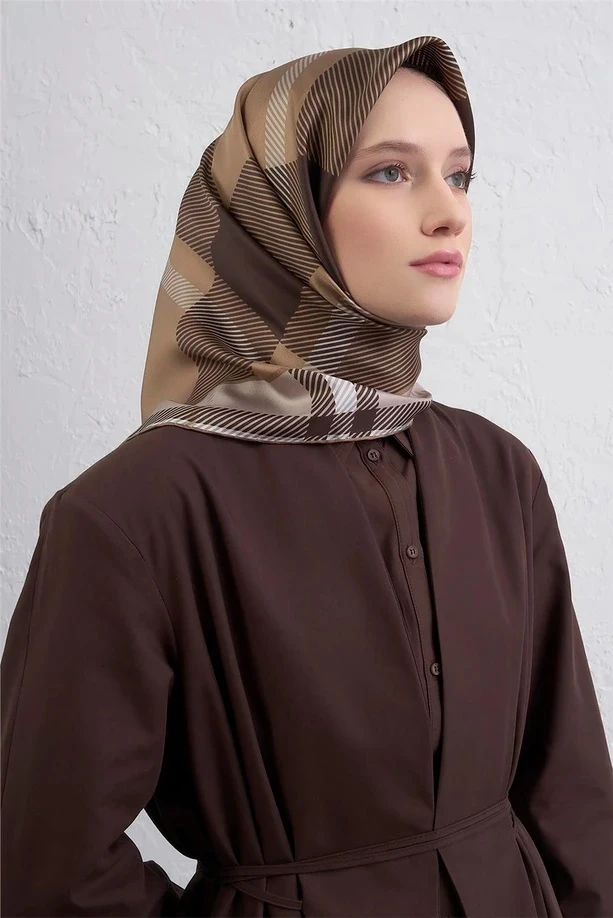 50 Armine Twill İpek Eşarp 9418D