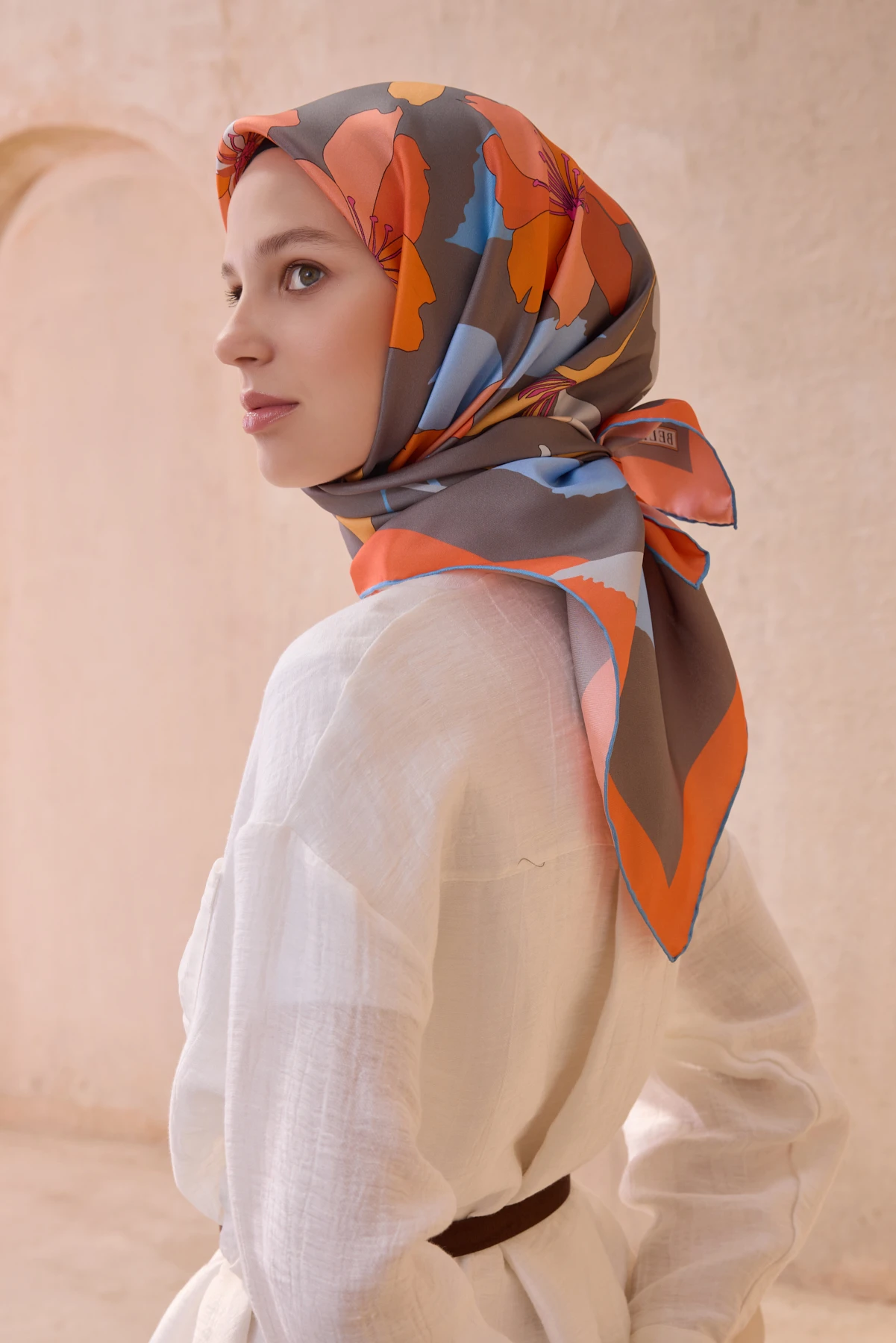 50 Belli Twill İpek Eşarp 4100D