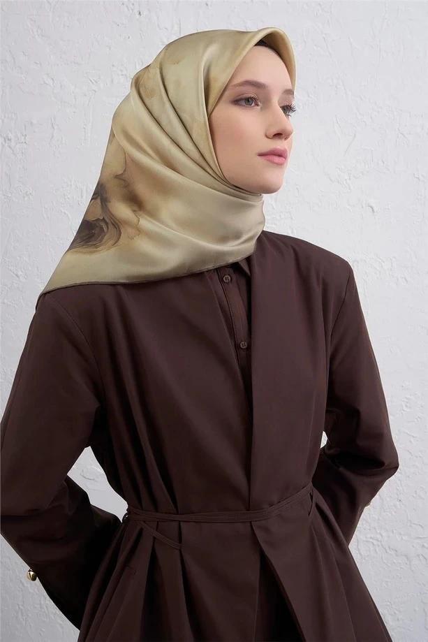54 Armine Twill İpek Eşarp 9426D