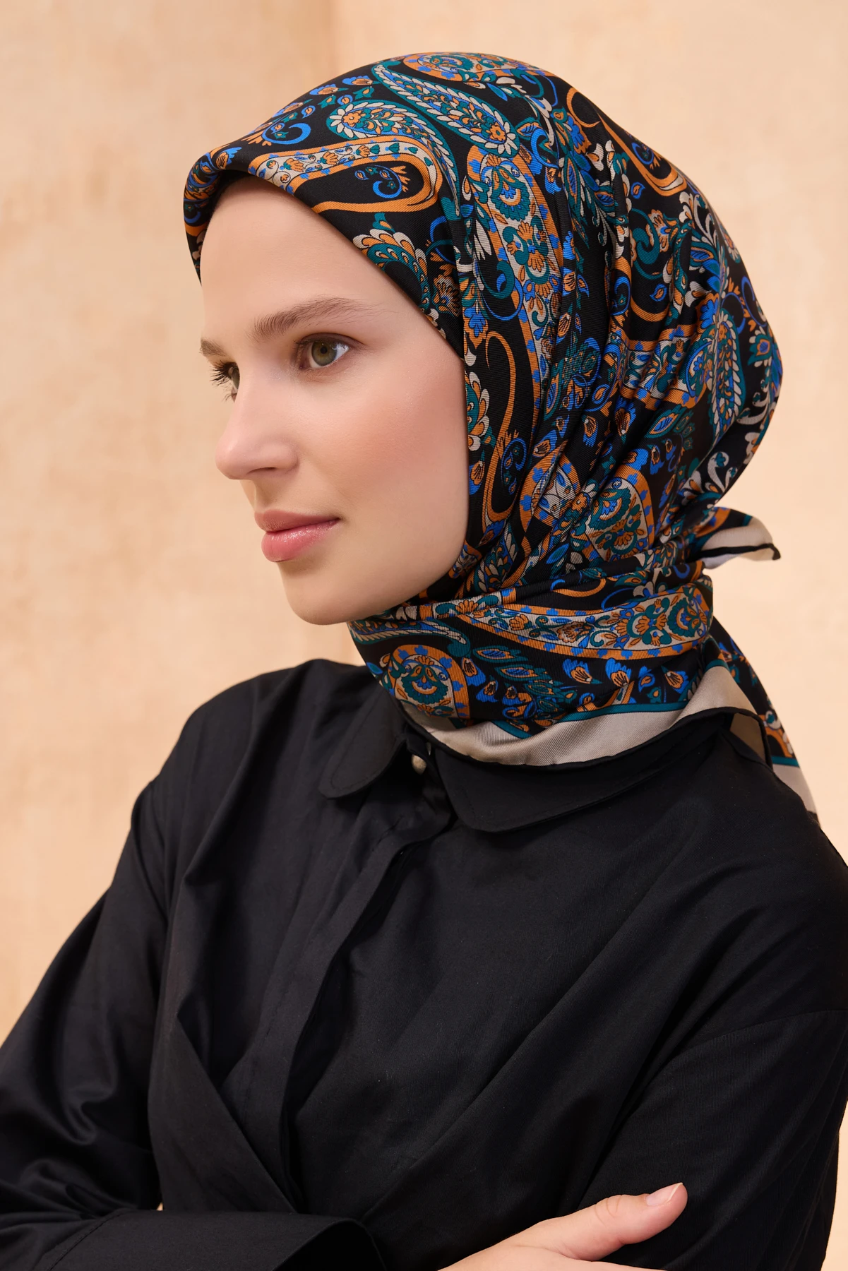 54 Belli Twill İpek Eşarp 4101D