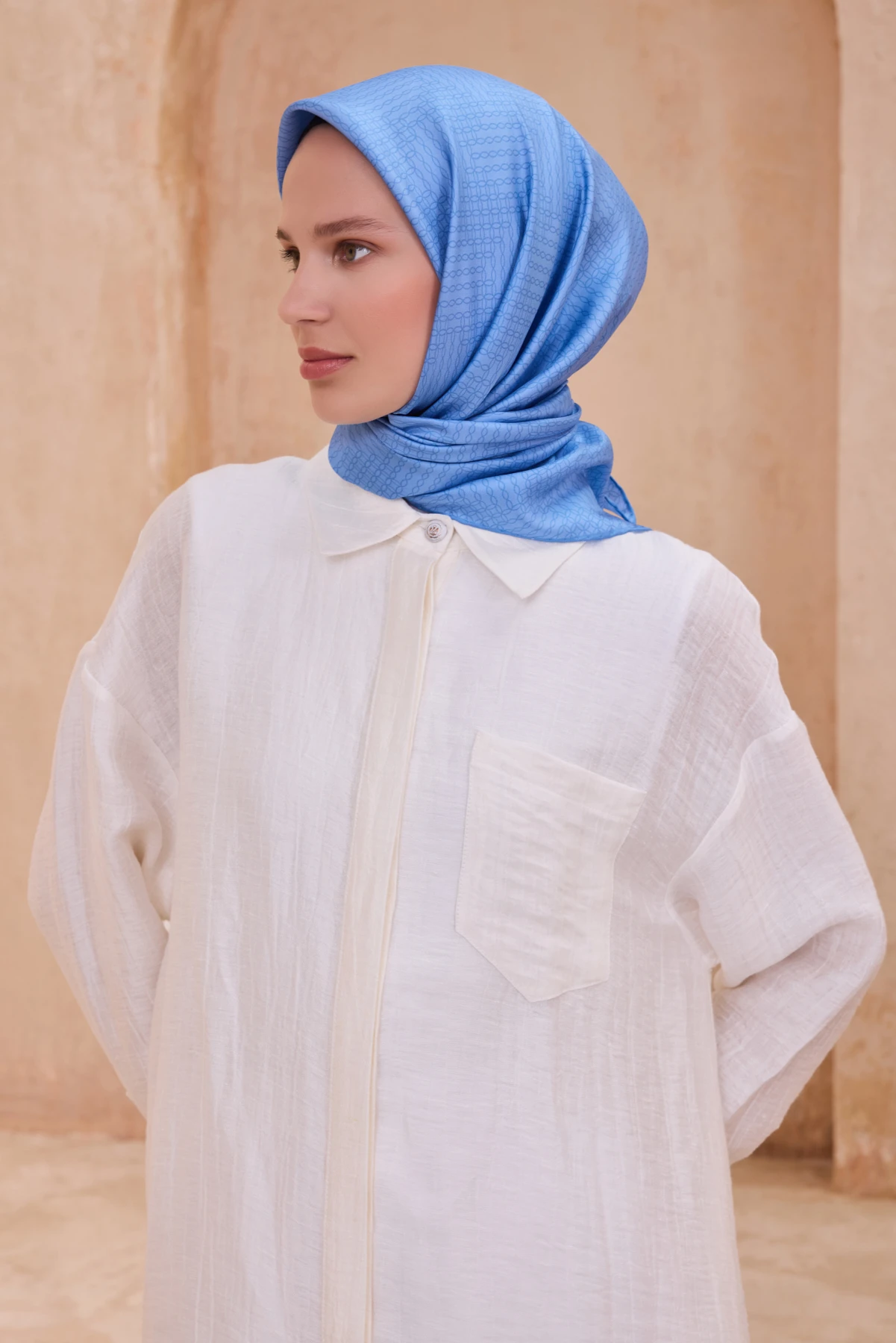 54 Belli Twill İpek Eşarp 4104D