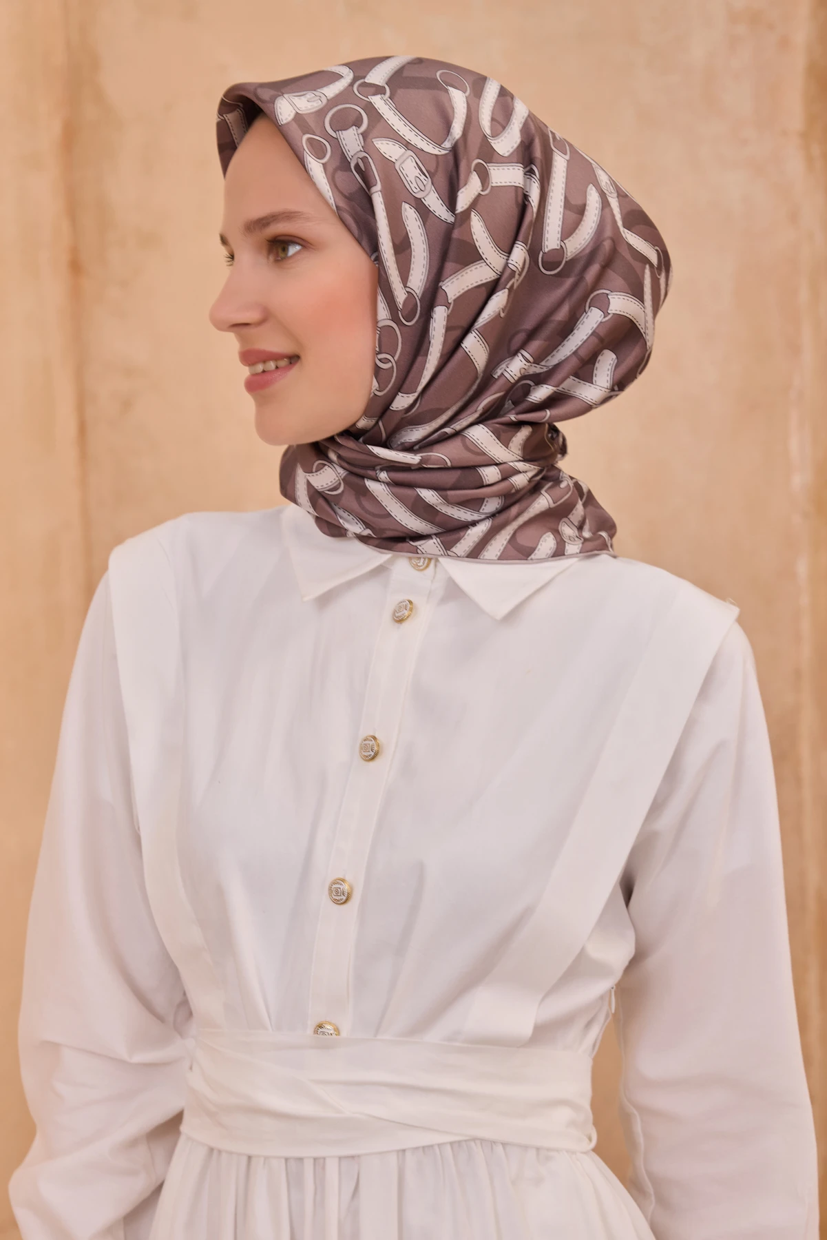 56 Belli Twill İpek Eşarp 4125D