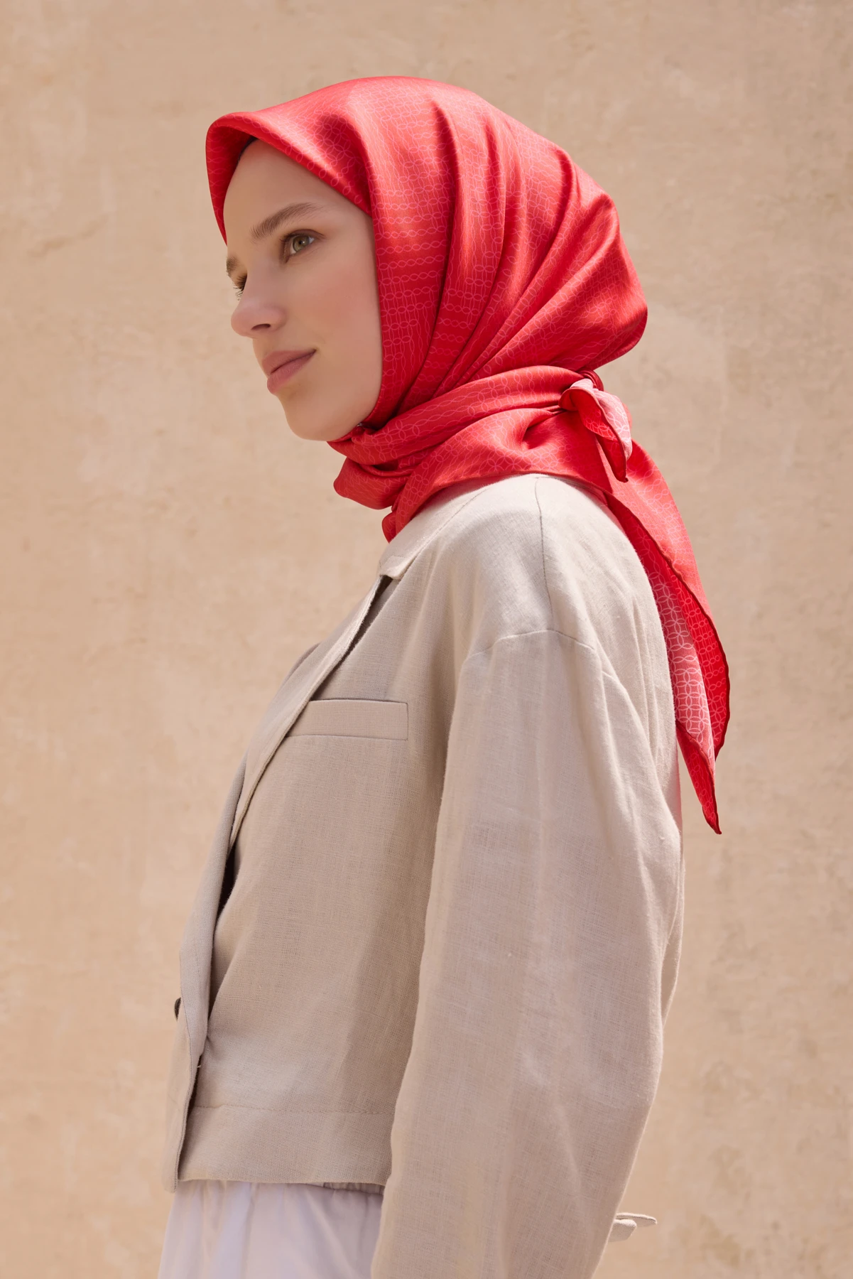 57 Belli Twill İpek Eşarp 4104D