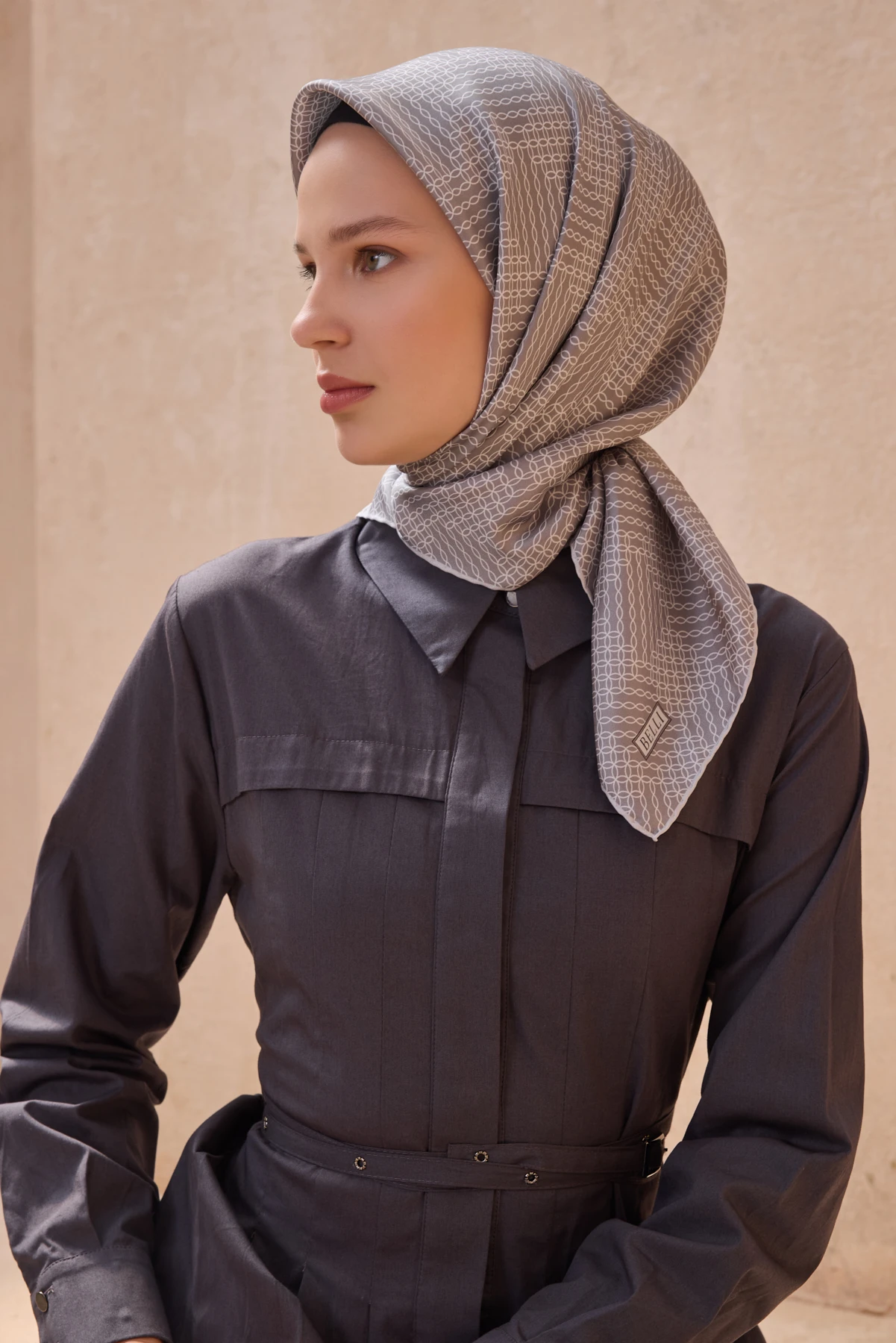 60 Belli Twill İpek Eşarp 4104D