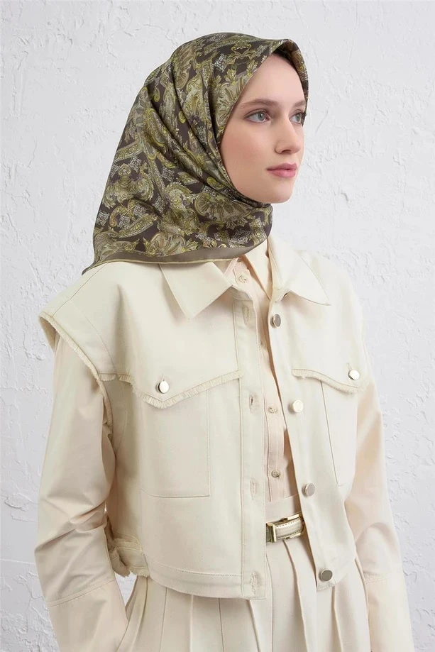 80 Armine Twill İpek Eşarp 9416D