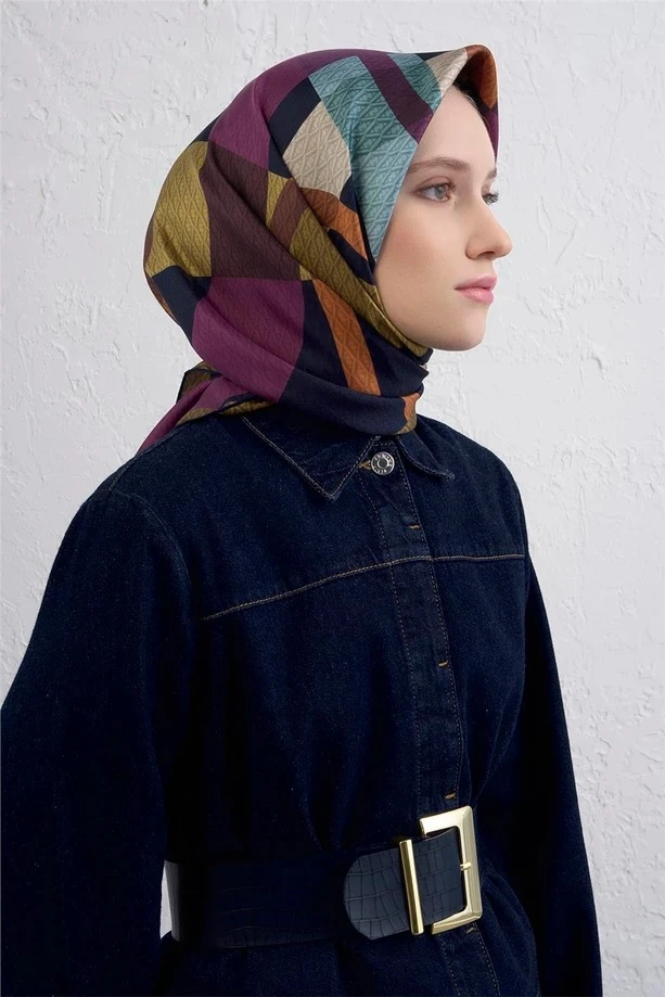 80 Armine Twill İpek Eşarp 9429D