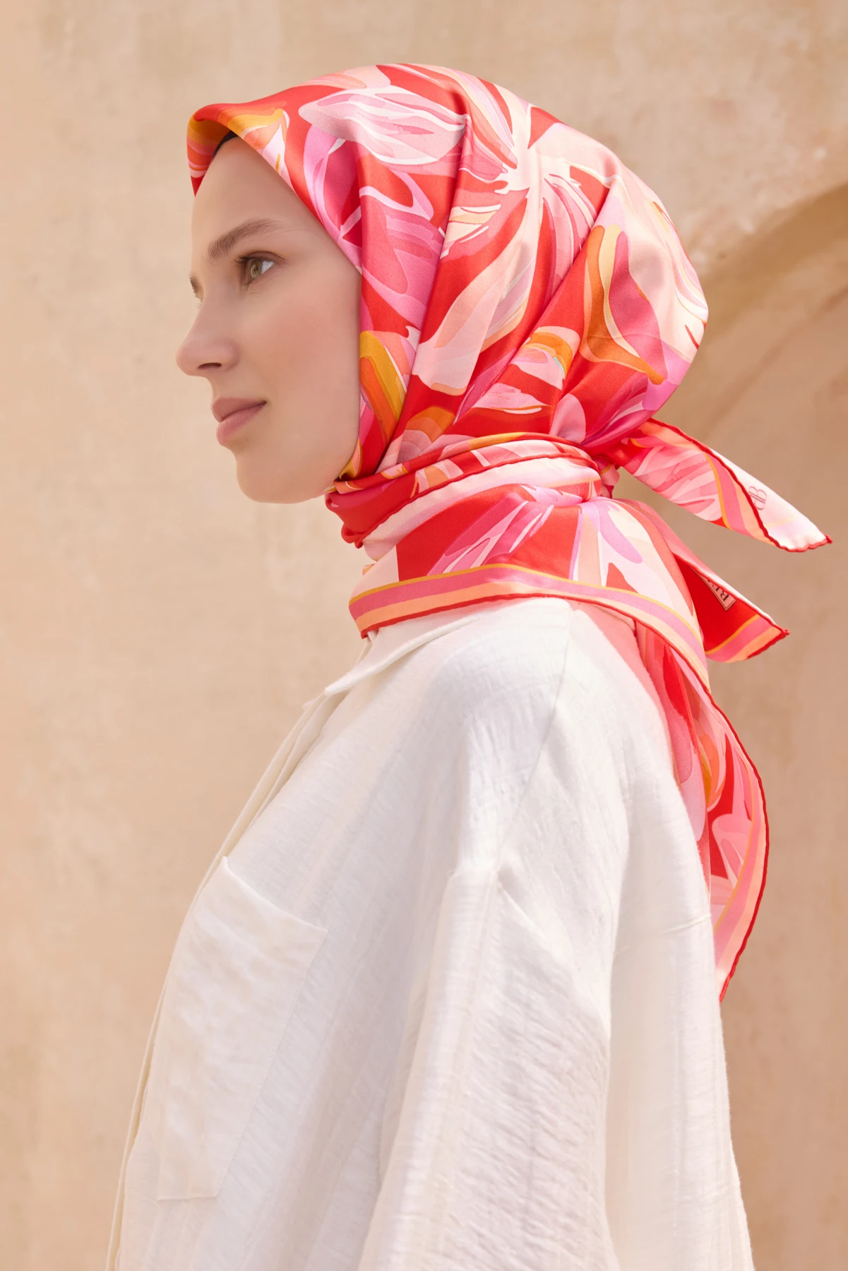 80 Belli Twill İpek Eşarp 4107D