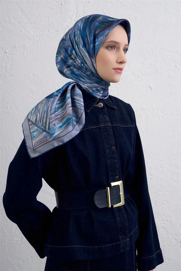 82 Armine Twill İpek Eşarp 9430D