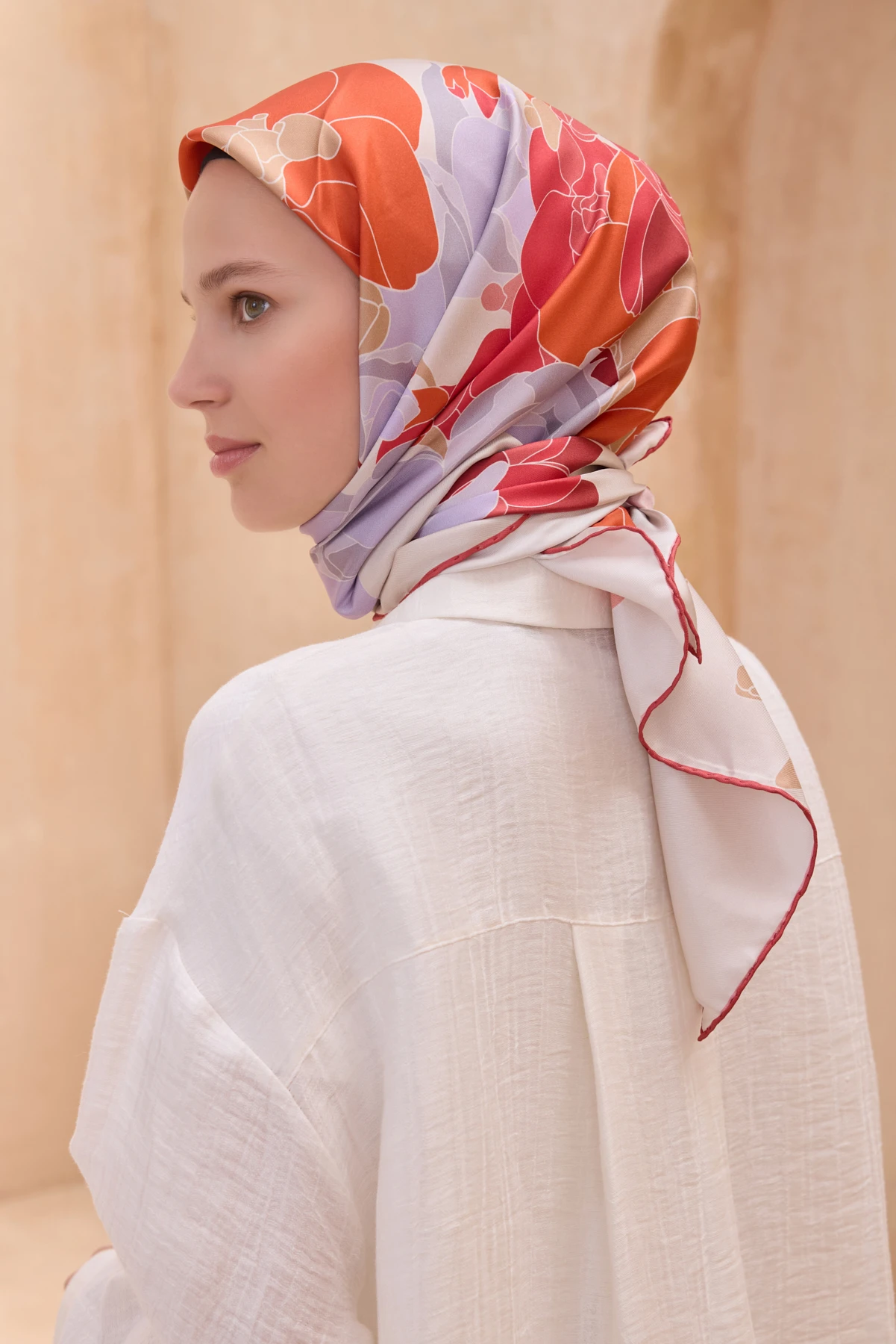 83 Belli Twill İpek Eşarp 4127D