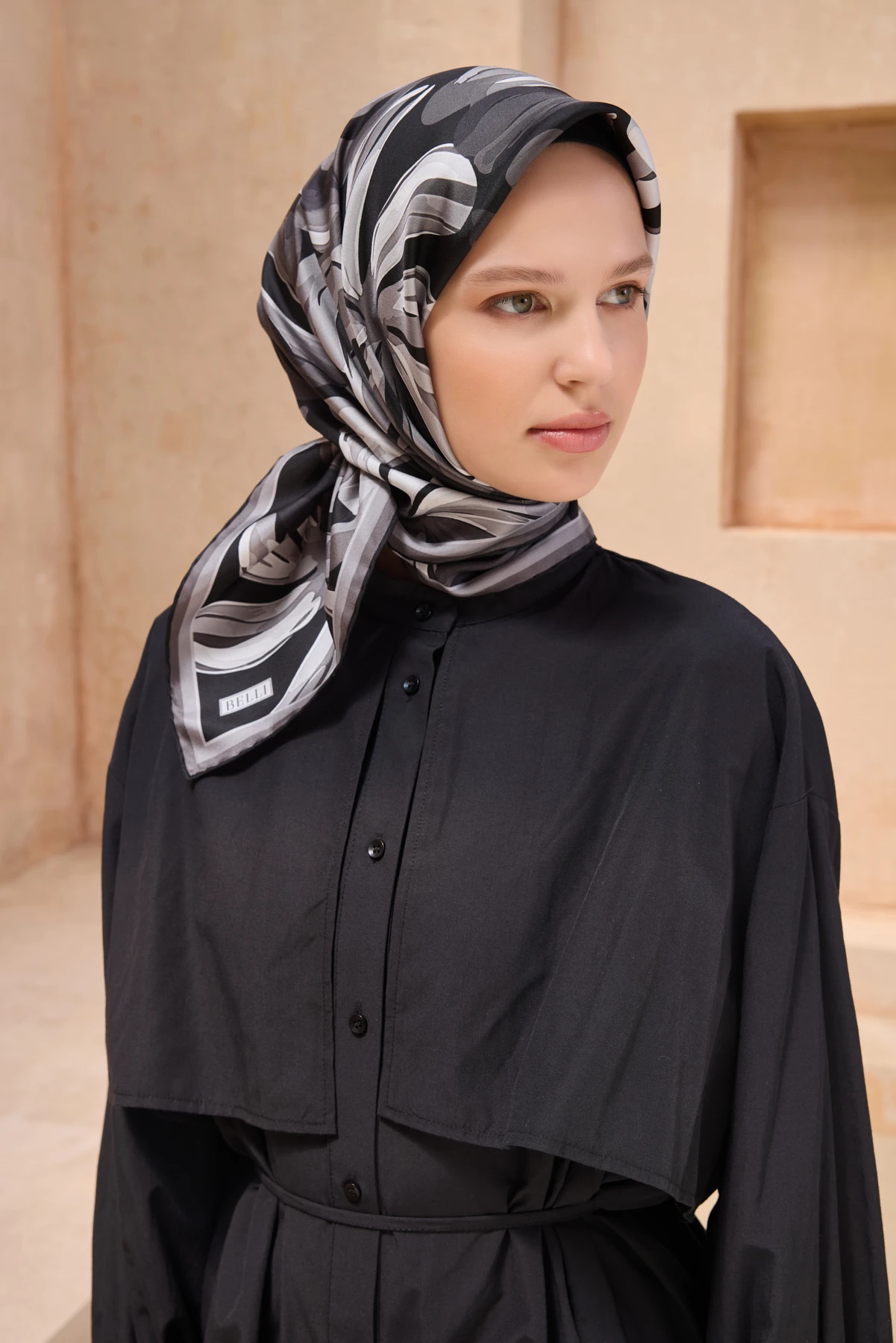 85 Belli Twill İpek Eşarp 4107D
