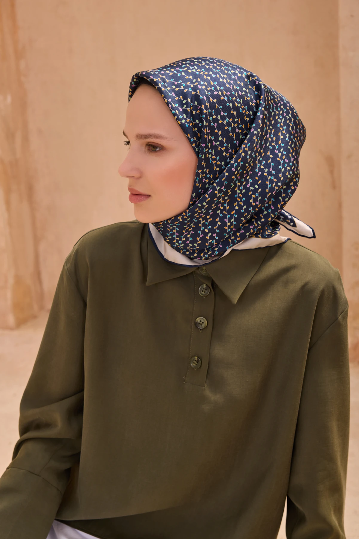 86 Belli Twill İpek Eşarp 4128D
