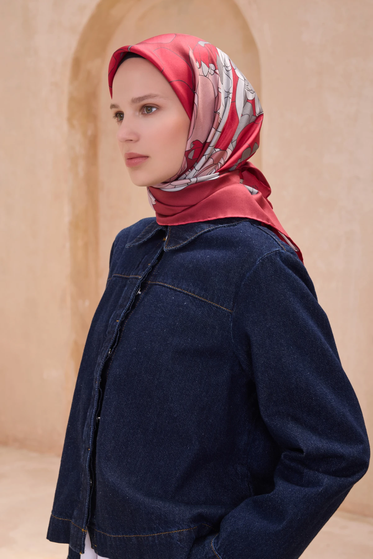 88 Belli Twill İpek Eşarp 4127D