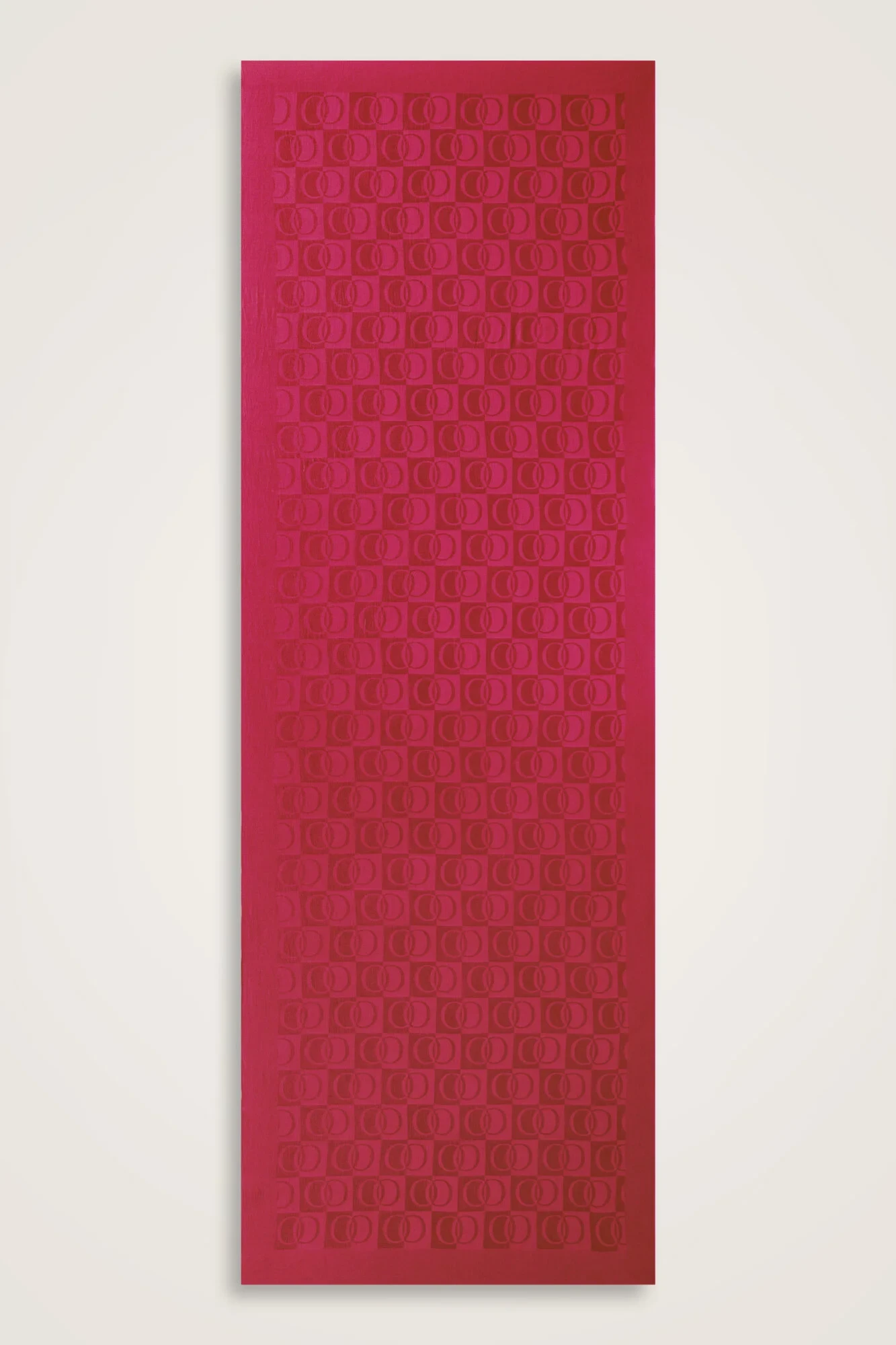 Fuchsia İmannoor Dama Desen Naia Pamuk Şal 241-3001