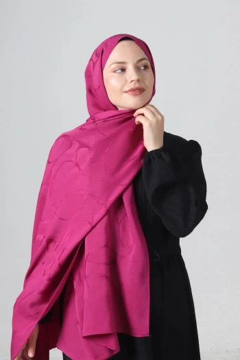 Fuşya Harem Scarf Noura Diamond Hüma Şal