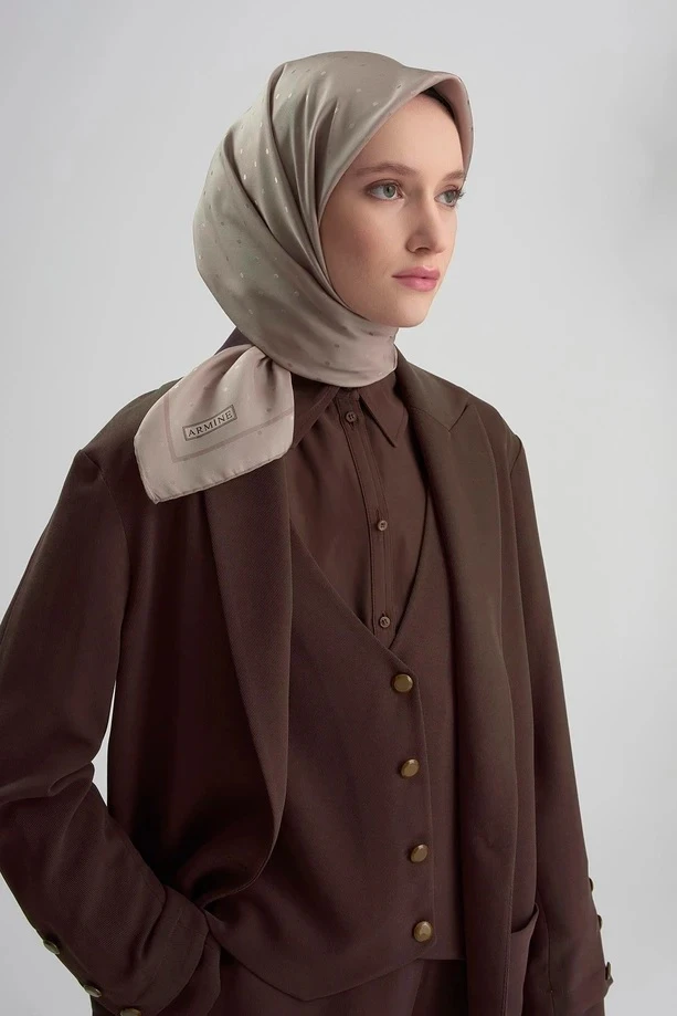 19 Armine Twill İpek Eşarp 8668D