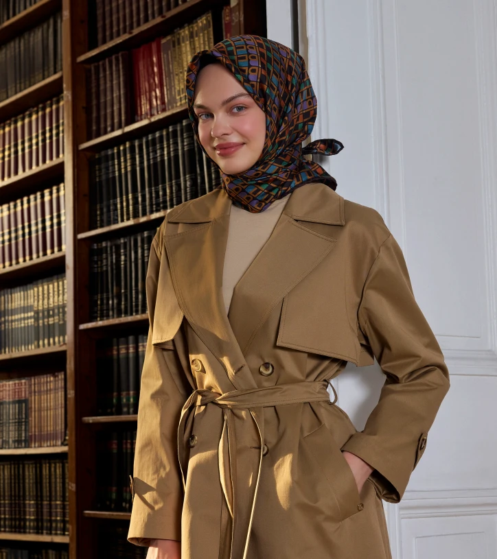 83 Belli Twill İpek Eşarp 4223D