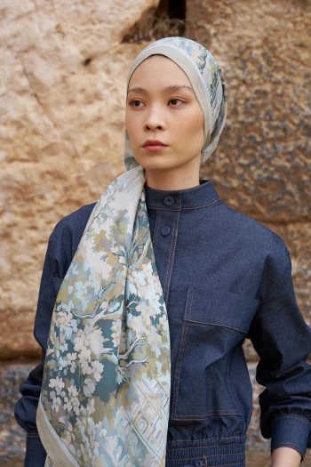 BEJ ED Scarf Sunrise Bahar Desen Şal