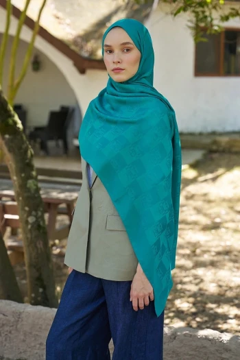 Benetton Ed Scarf Welness Monogram Desen Şal