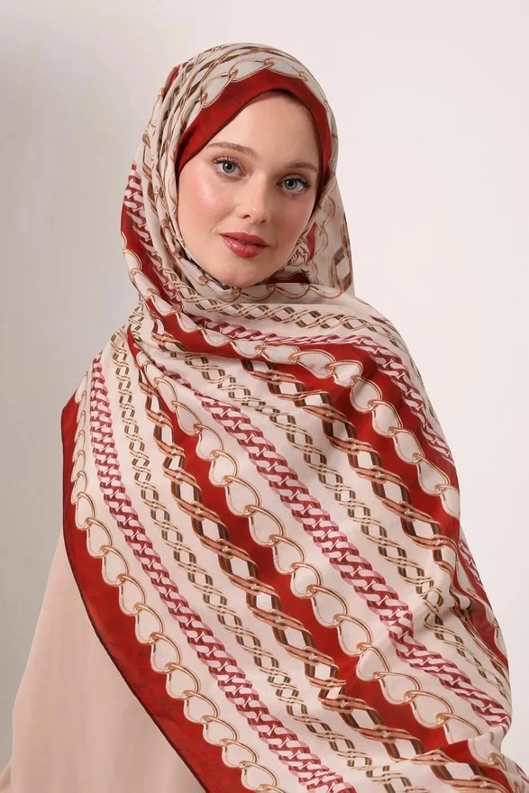 BORDO luvenSara Silk Elite Şal
