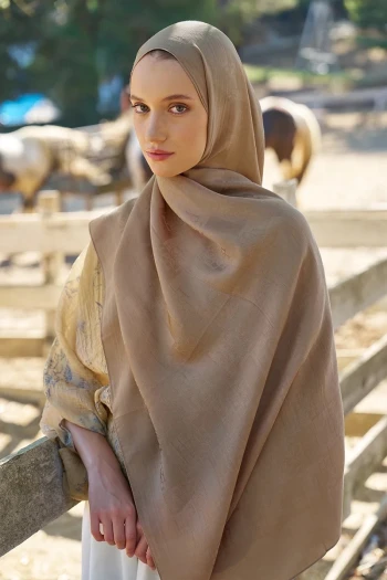 CAMEL Ed Scarf Welness Monogram Desen Şal
