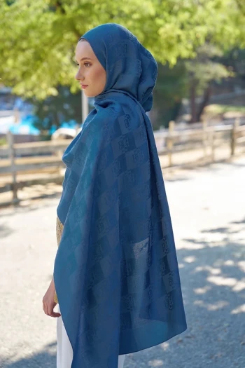 İNDİGO Ed Scarf Welness Monogram Desen Şal