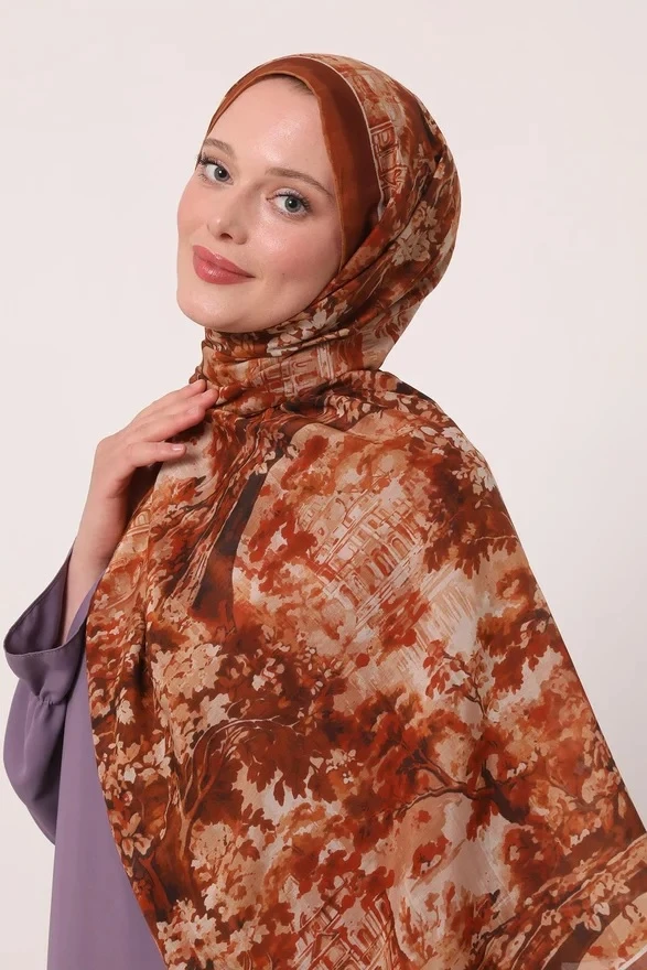 TABA Luvensara Desenli Silk Elite Şal