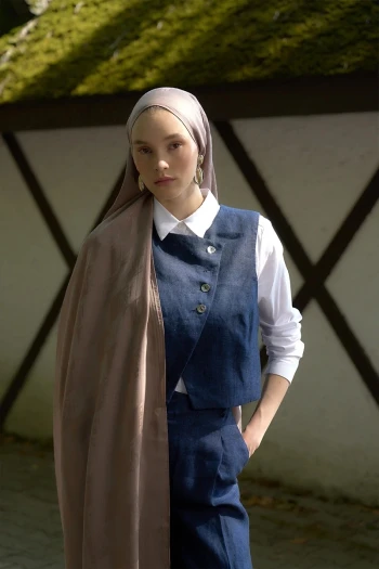 Vizon Ed Scarf Welness Monogram Desen Şal