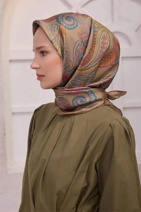 01 Belli Twill İpek Eşarp 4207D