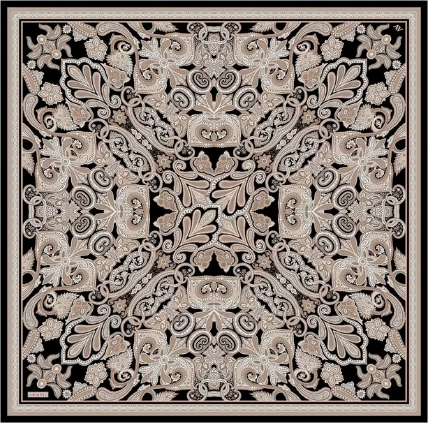 02 Armine Twill İpek Eşarp 9421D