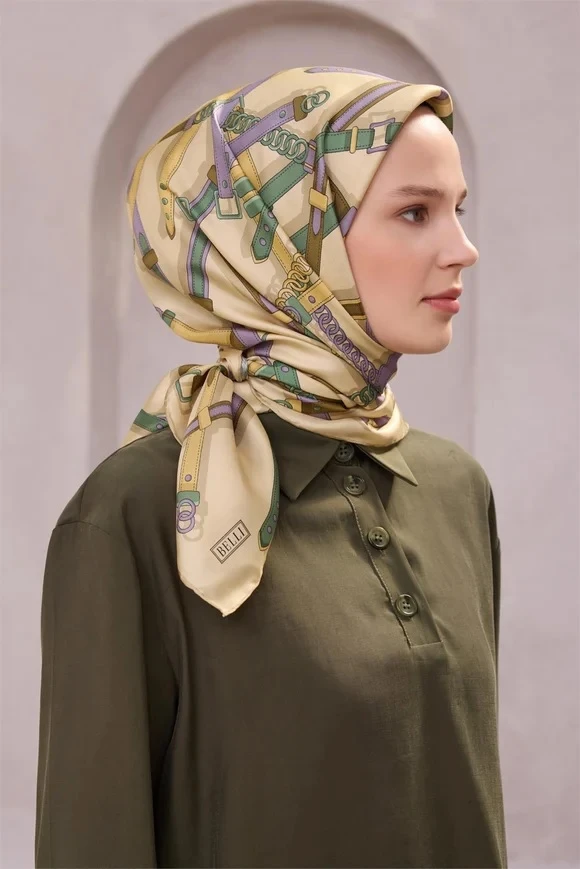 02 Belli Twill İpek Eşarp 4200D