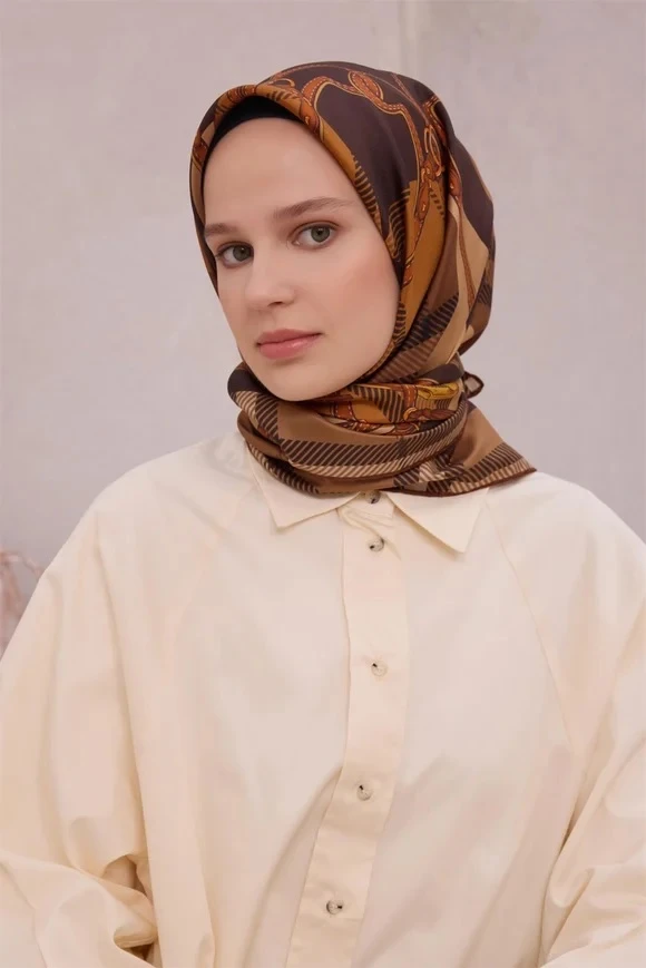 02 Belli Twill İpek Eşarp 4206D