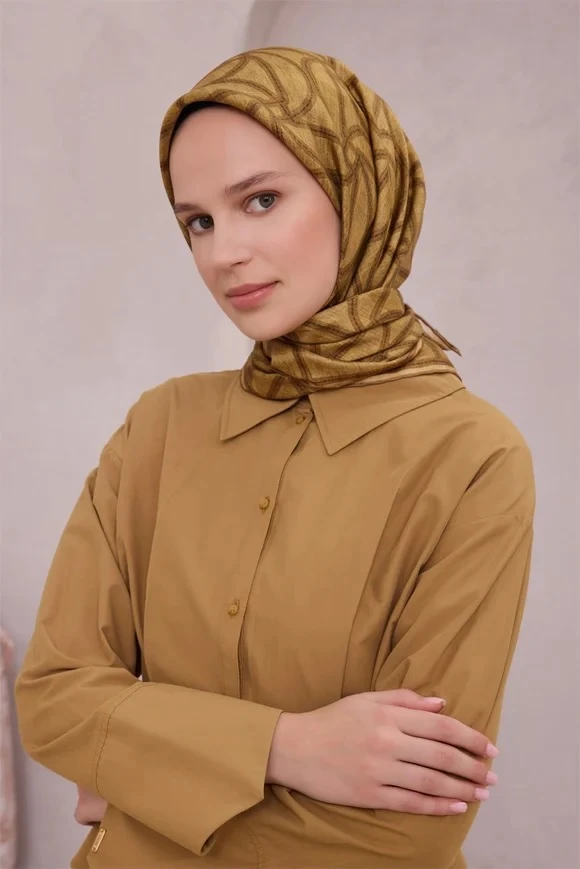 02 Belli Twill İpek Eşarp 4221D