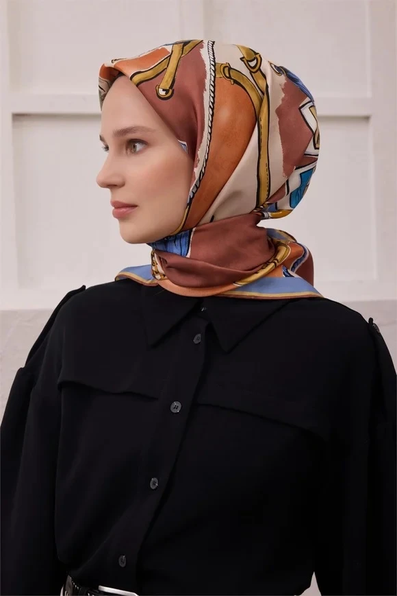 03 Belli Twill İpek Eşarp 4205D