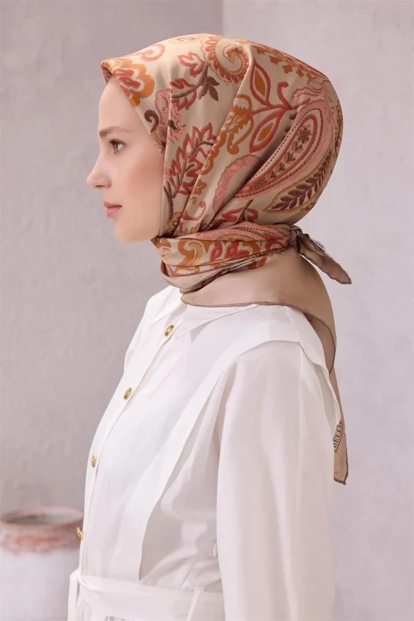 03 Belli Twill İpek Eşarp 4207D