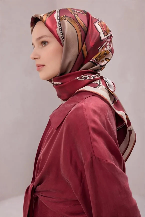 04 Belli Twill İpek Eşarp 4205D