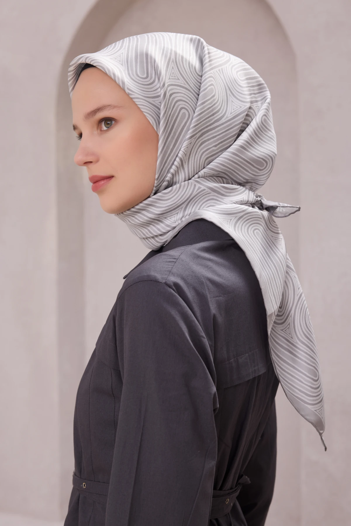 04 Belli Twill İpek Eşarp 4209D