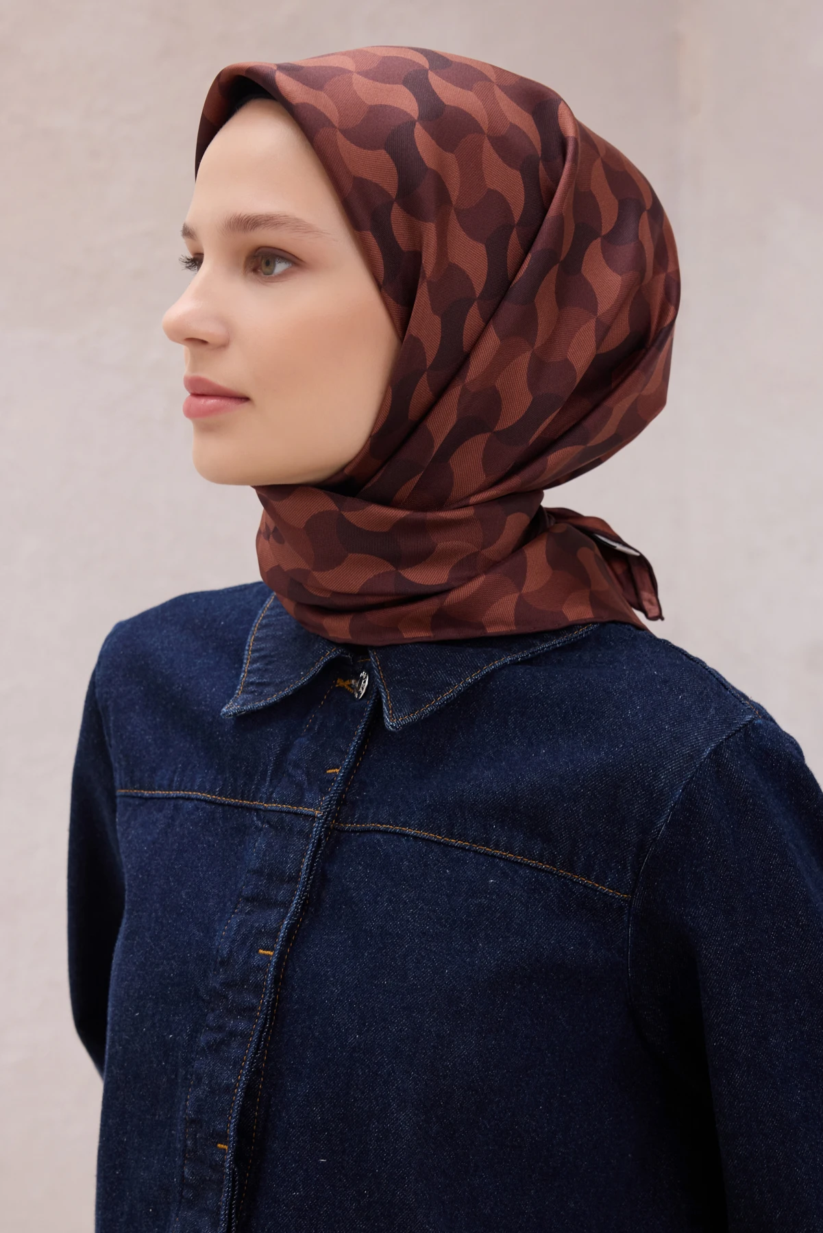 04 Belli Twill İpek Eşarp 4211D