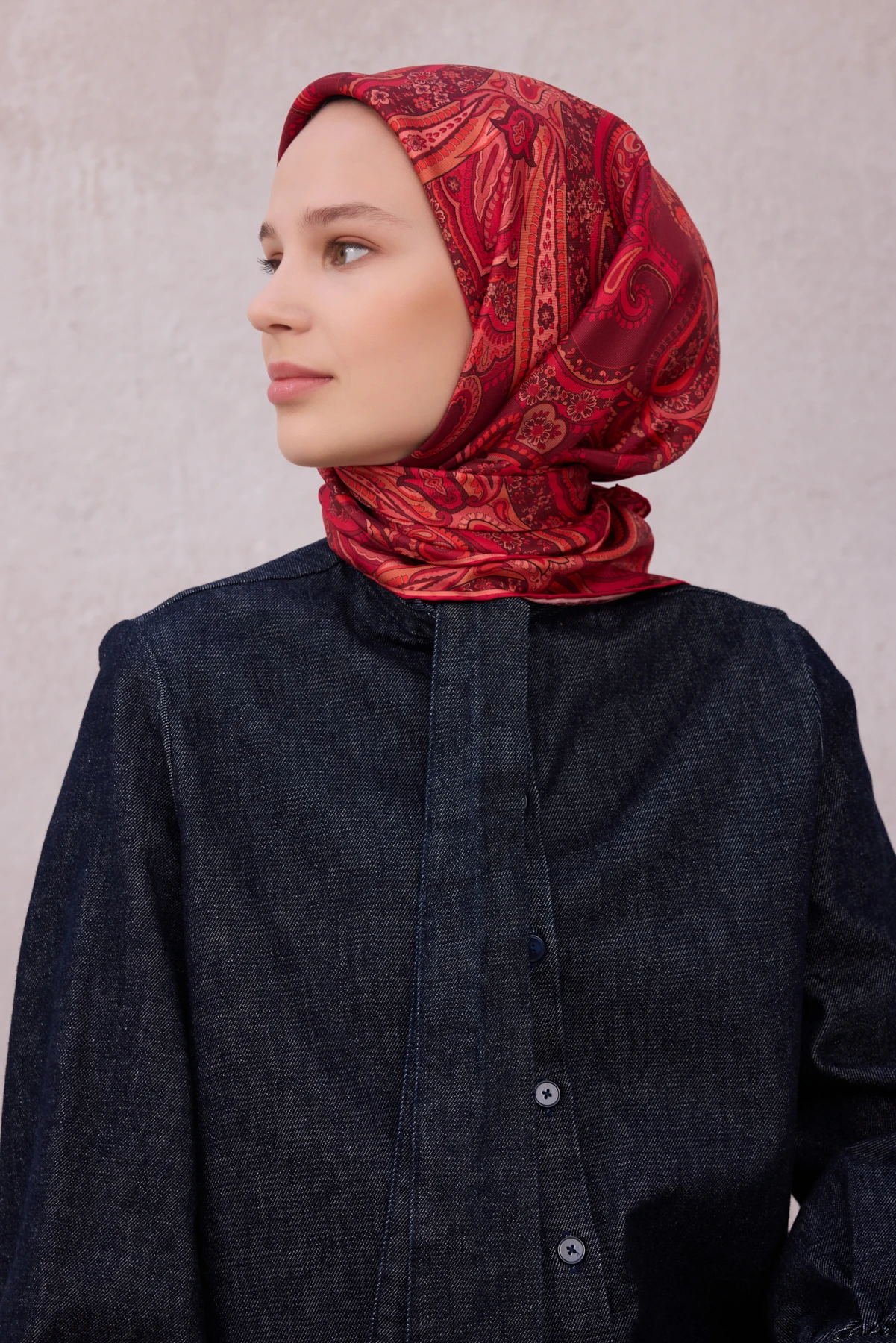 05 Belli Twill İpek Eşarp 4202D