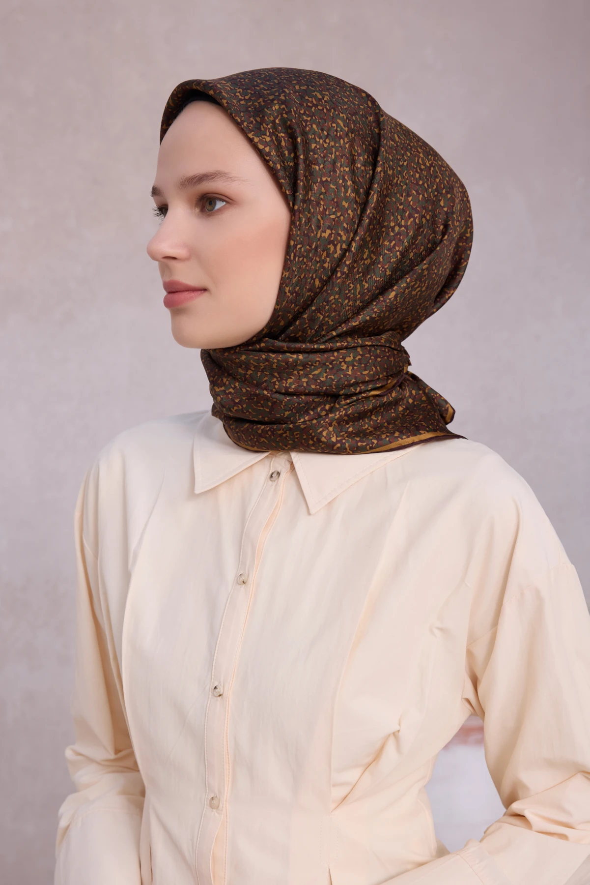 05 Belli Twill İpek Eşarp 4208D